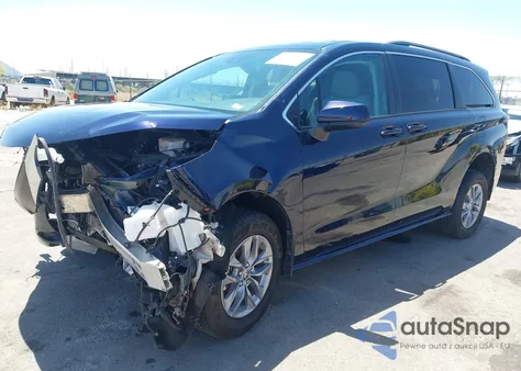 2022 Toyota Sienna Le из США, поврежденный, VIN 5TDKRKEC0NS101136